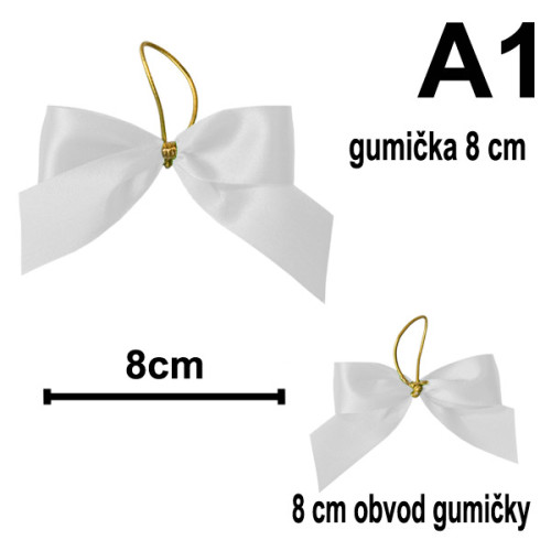 Mašličky s gumičkou 8 cm - typ A1