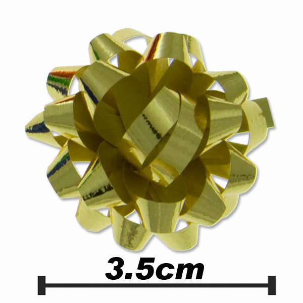 Nalepovací hvězdice STAR 5/ 22 METAL - středně zlatá - Ø35 mm (50 ks/bal)