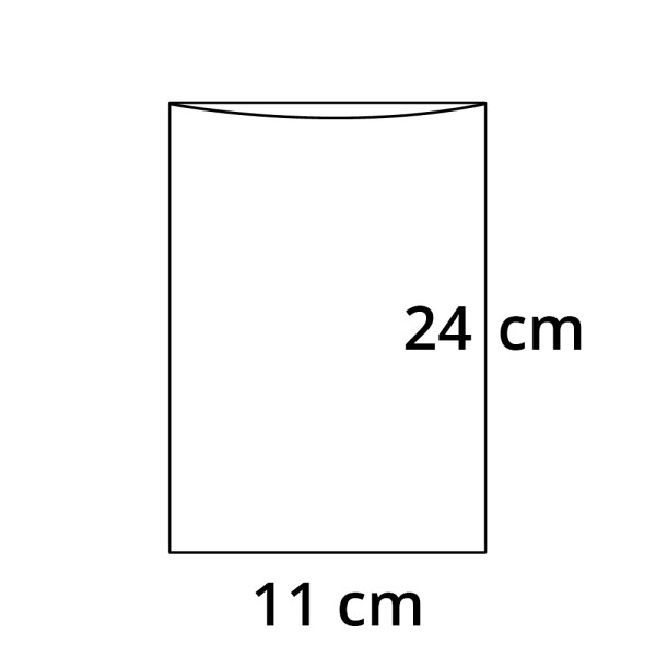 PP sáček plochý bez RZ - 110 x 240 mm - 30 my (100 ks/bal)