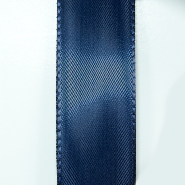 Taftová stuha - tmavá modrá (40 mm, 50 m/rol)