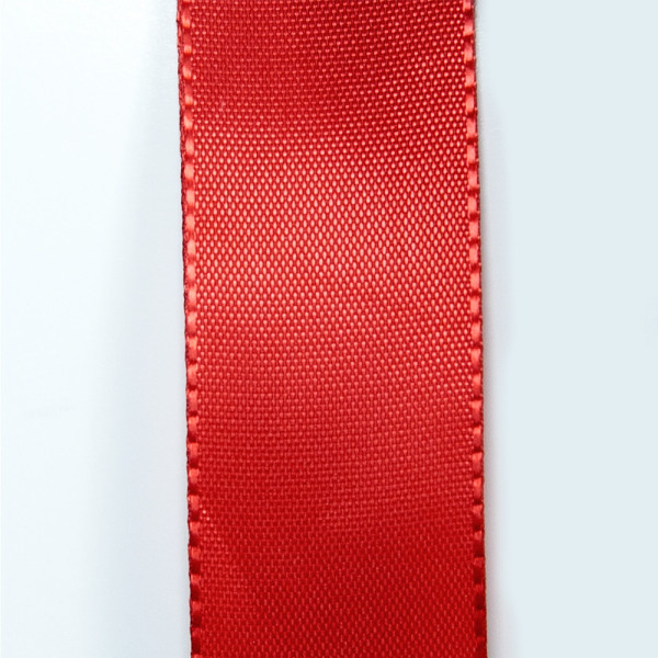 Taftová stuha - červená (40 mm, 50 m/rol)