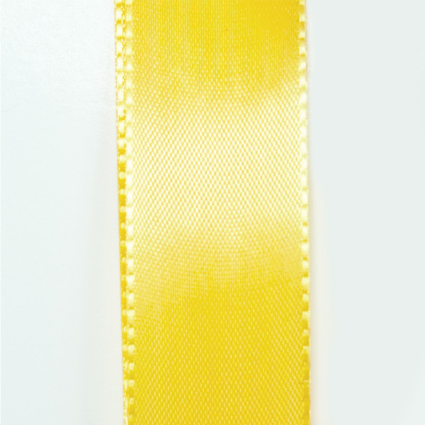 Taftová stuha - žlutá (25 mm, 50 m/rol)