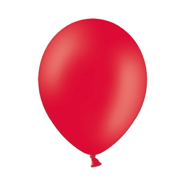 Balonek pastelový -  Ø30cm - červená (100 ks/bal)