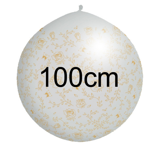 Superbalon POTISK - Ø100cm - růže zlatá (1ks)