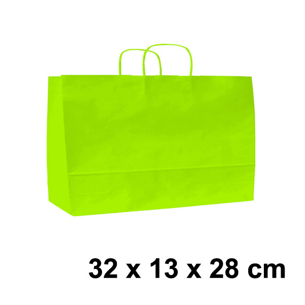 Papírová taška SPEKTRUM 32 x 13 x 28 cm  - zelená (10 ks/bal)