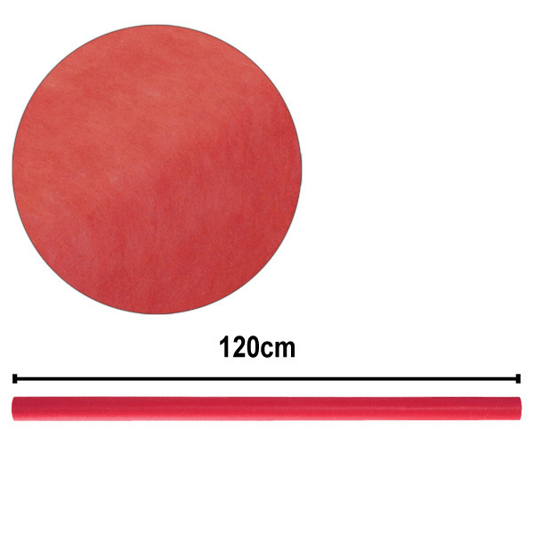 Vlizelin dekorační na stoly, ubrus - 120cm - červená (10 m/rol)