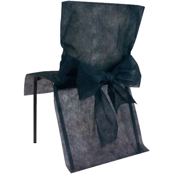 Svatební potah na židle 50x95cm - černá ( 10 ks/bal )
