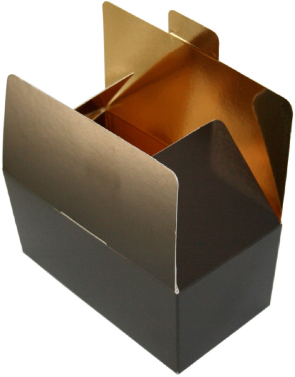 Luxusní krabičky na 125 g čokolády - čokoládová (25 ks/bal)