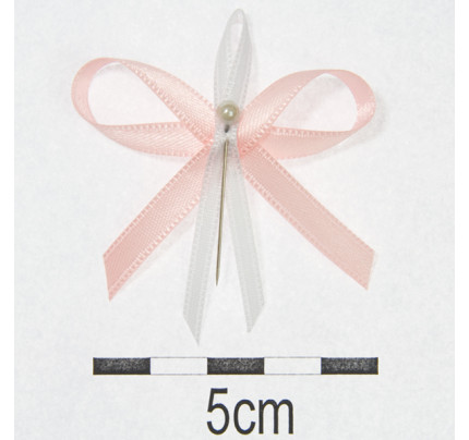 Svatební vývazky Ø 4,5cm - růžová (10ks/bal)