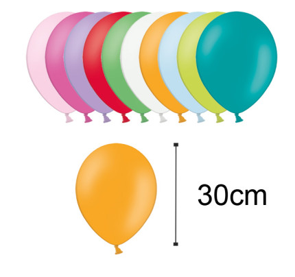 Balonek pastelový -  Ø30cm (100 ks/bal)