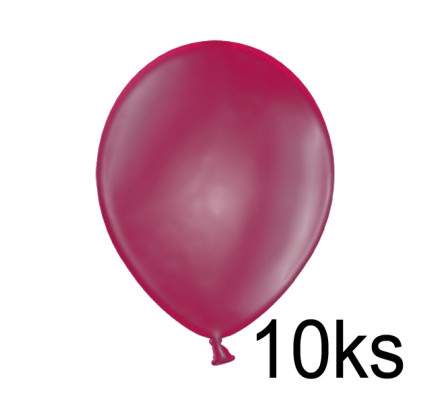 Balonek METALIK -  Ø25 cm - malinová (10 ks/bal)