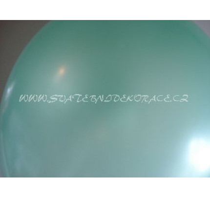 Balonek perleťový - Ø 32 cm - sv. zelená  (1 ks)