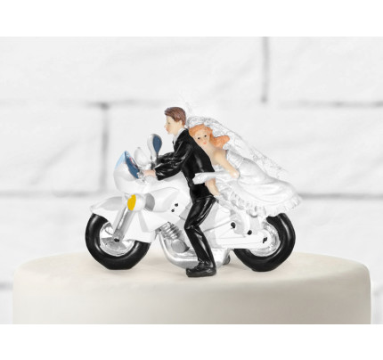  Figurky na dort - NA MOTORCE  (1 ks)