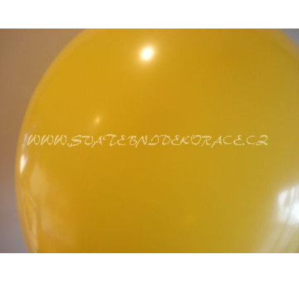 Balonek pastelový - Ø 30 cm - žlutá  (1 ks)