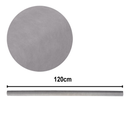 Vlizelin dekorační na stoly, ubrus - 120cm - šedá (10 m/rol)