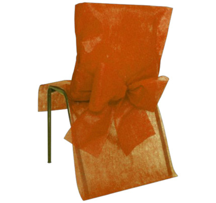 Svatební potah na židle 50x95cm - oranžová ( 10 ks/bal )